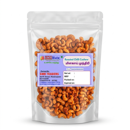 Premium Chilli Roasted Cashews Oil Free Dry Roasted Pack