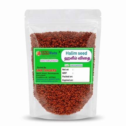 Halim Seeds by SMR Nutz in transparent packaging with fresh garden cress seeds