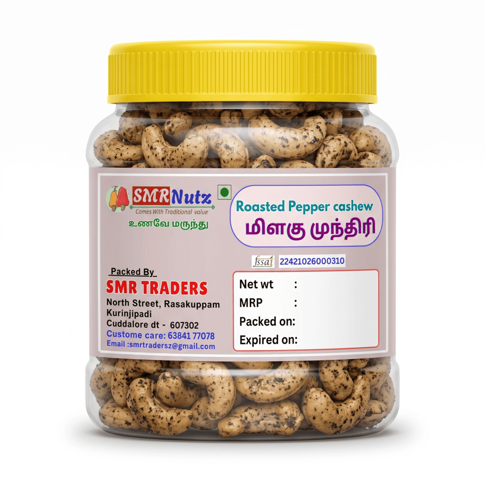 pepper cashew Premium Pepper Roasted Cashews Oil Free Dry Roasted Pack